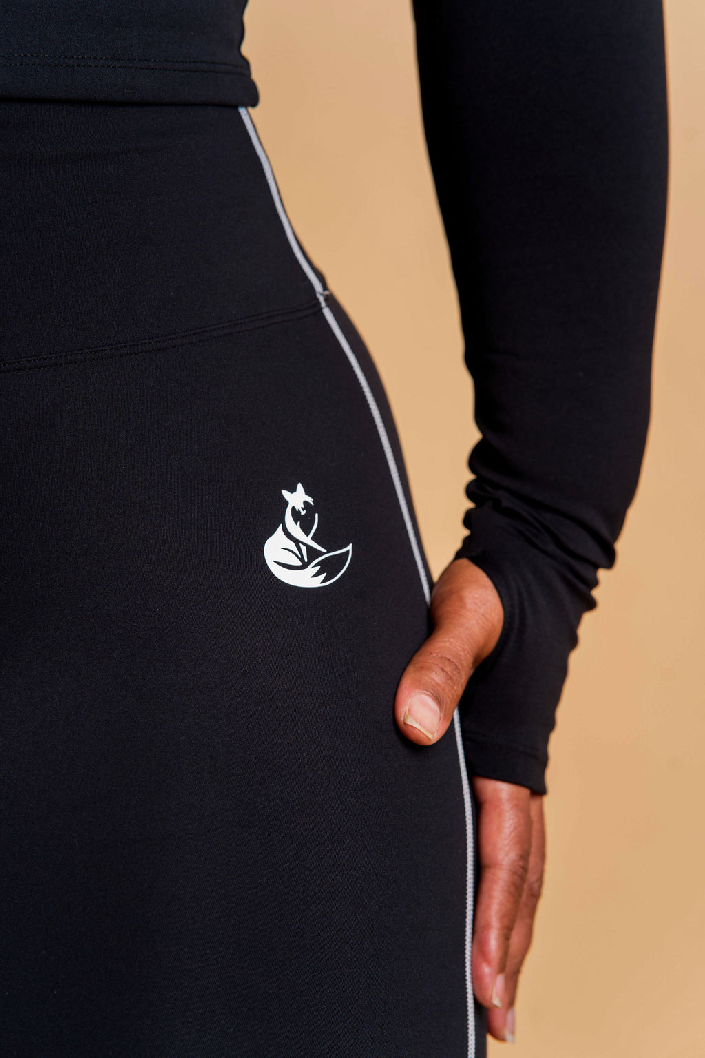 Gym Vixen Silhouette Seam Leggings – Jet Black