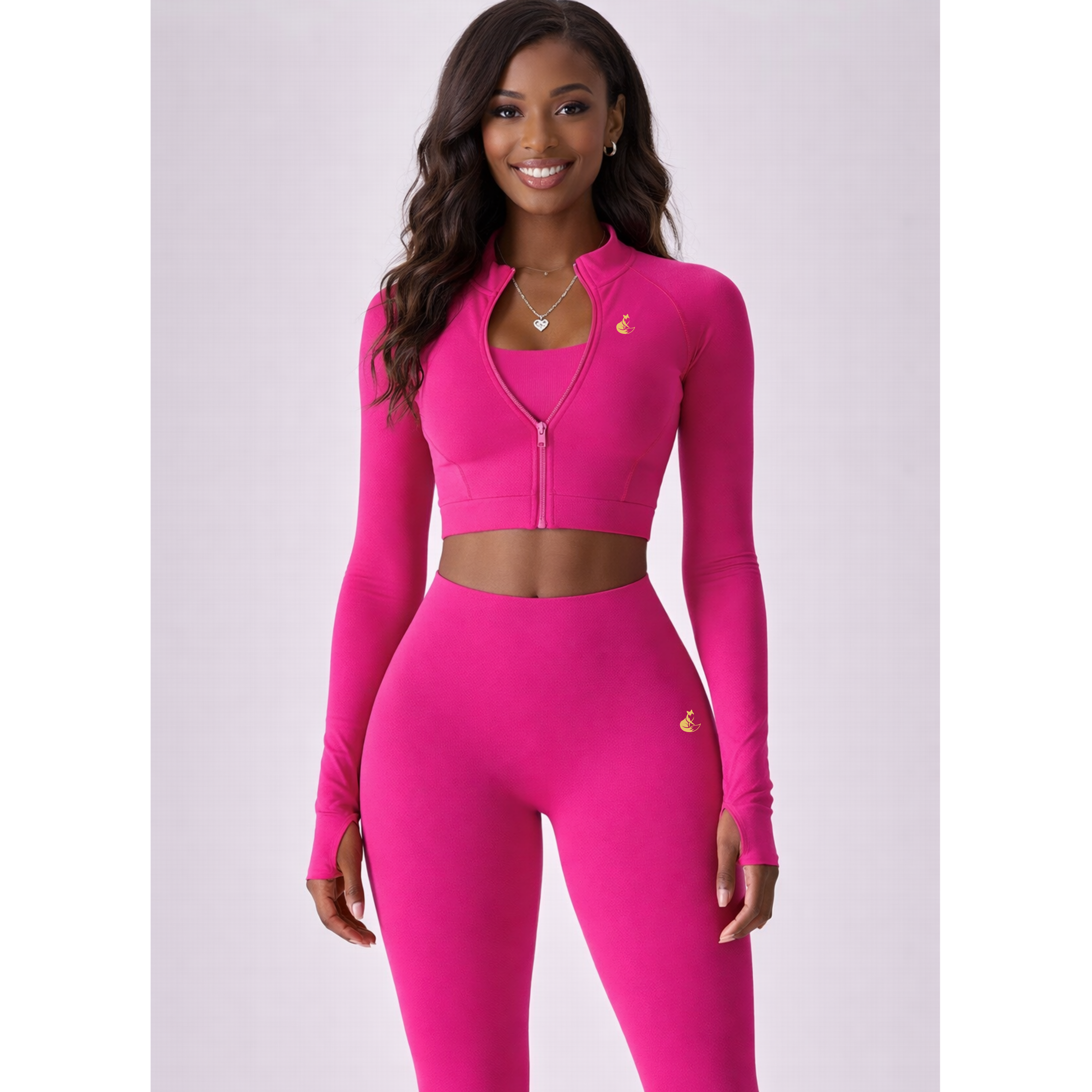 Hot Vixen™ Seamless 2-Piece Set – Electric Fuchsia (Wholesale Exclusive)